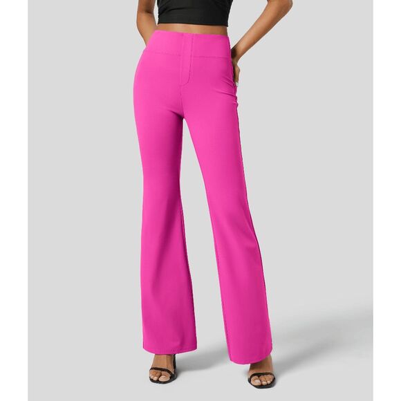NWT HALARA Flex SculptKnit High Waisted Pocket Work Hot Pink Pants SIZE S - Picture 1 of 12